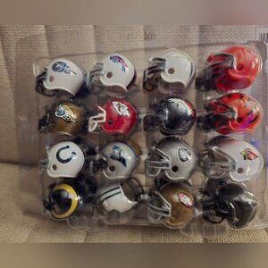 LOT of 31 NFL Micro Mini 2" Football Helmet Plastic Miniature